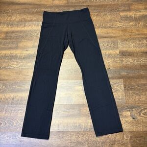 Athleta Powervita Straight Leg Yoga Pant Black Womens 1X Soft Stretch Gym